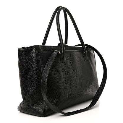 Chanel Calfskin Cerf Executive Shopper Tote Black 3 of 20