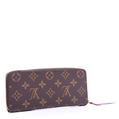 Louis Vuitton Monogram Clemence Wallet Fuchsia 3 of 8