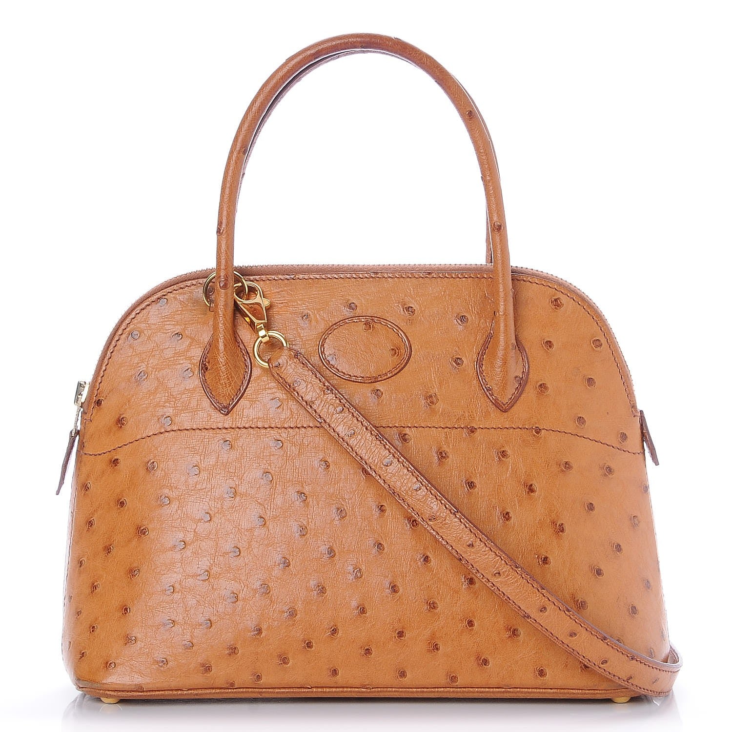 Hermes Ostrich Bolide 27 Gold 1 of 18