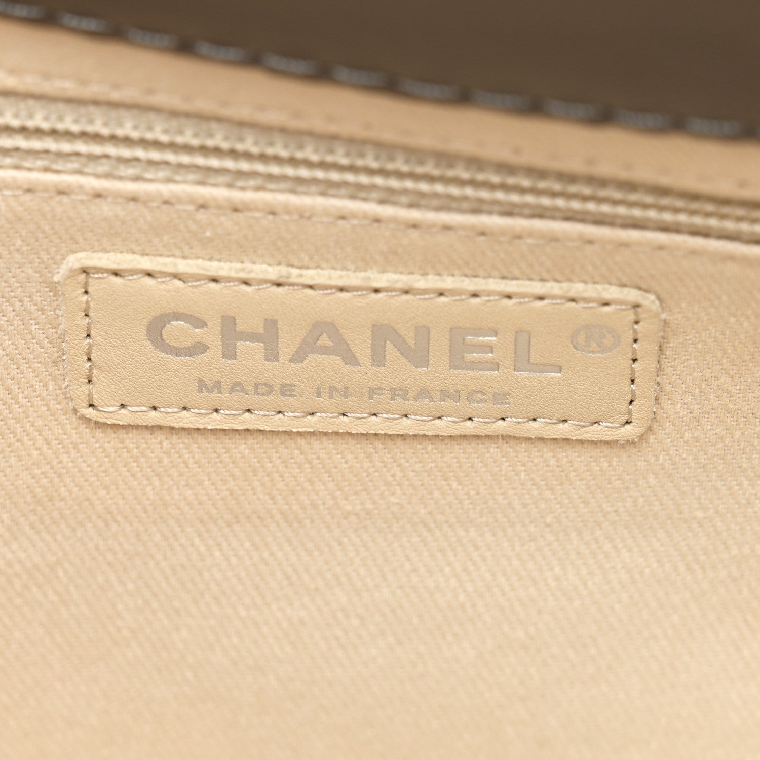 Chanel Aged Calfskin Lady Pearly Tote Grey 8 of 12