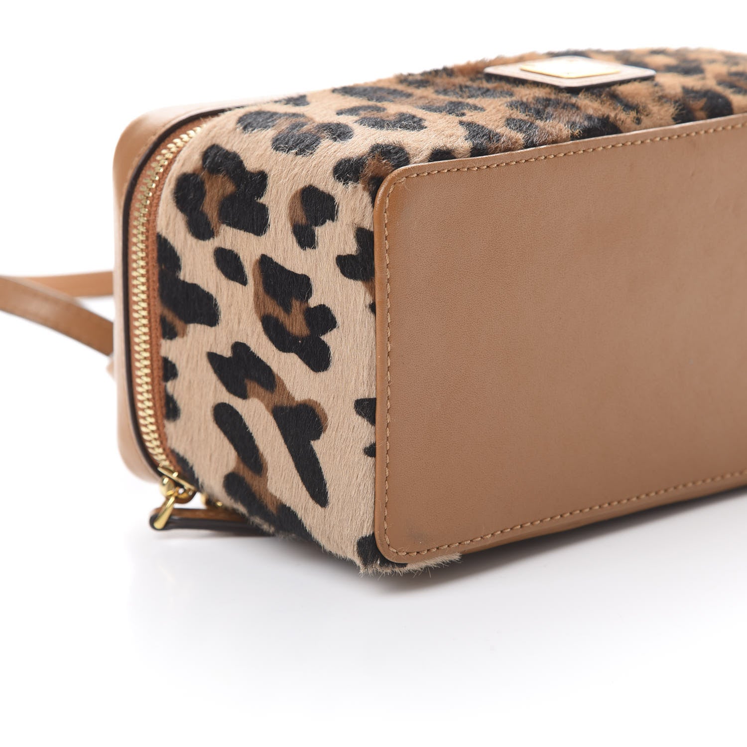 MCM Calf Hair Calfskin Vanity Case Leopard 8 of 11