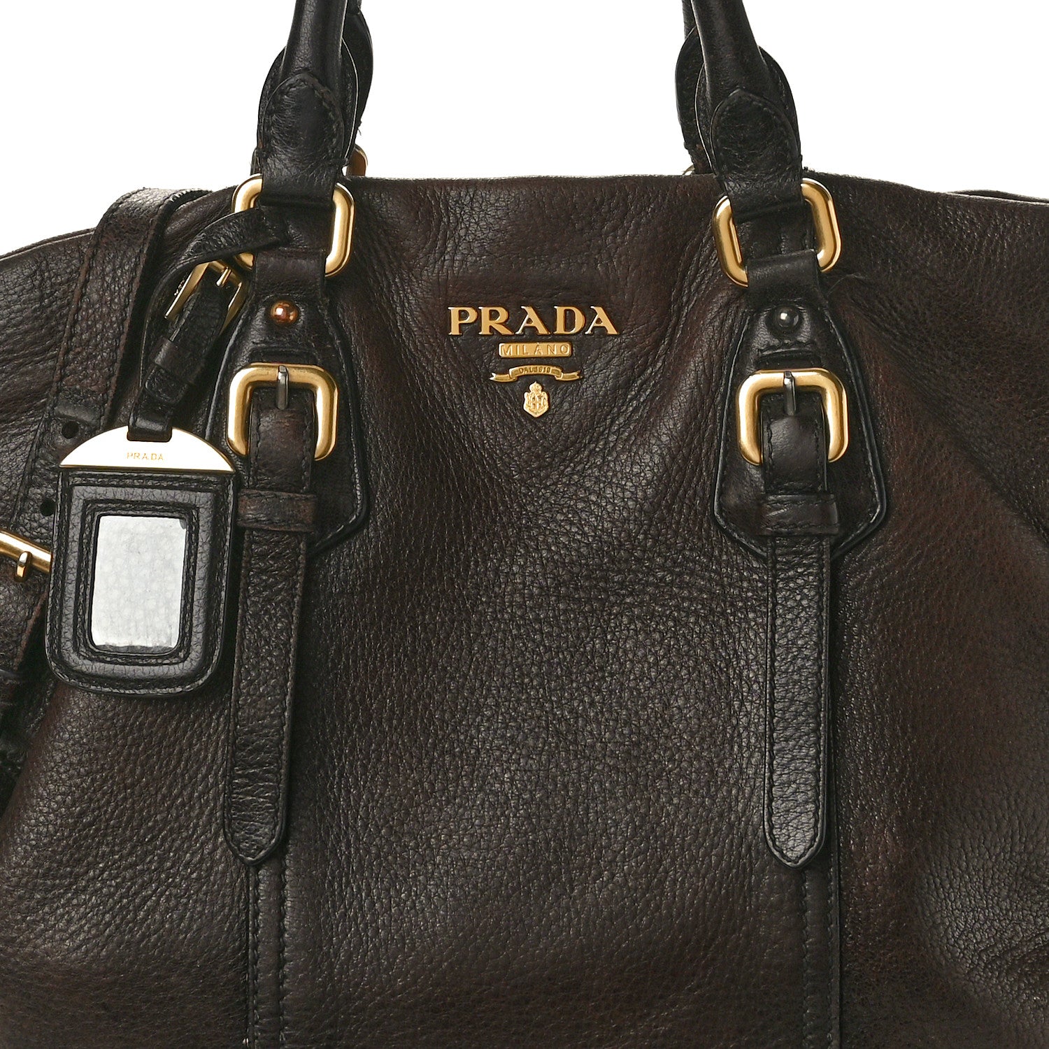 Prada Cervo Antik Shoulder Bag Caffe Sfumato 7 of 16