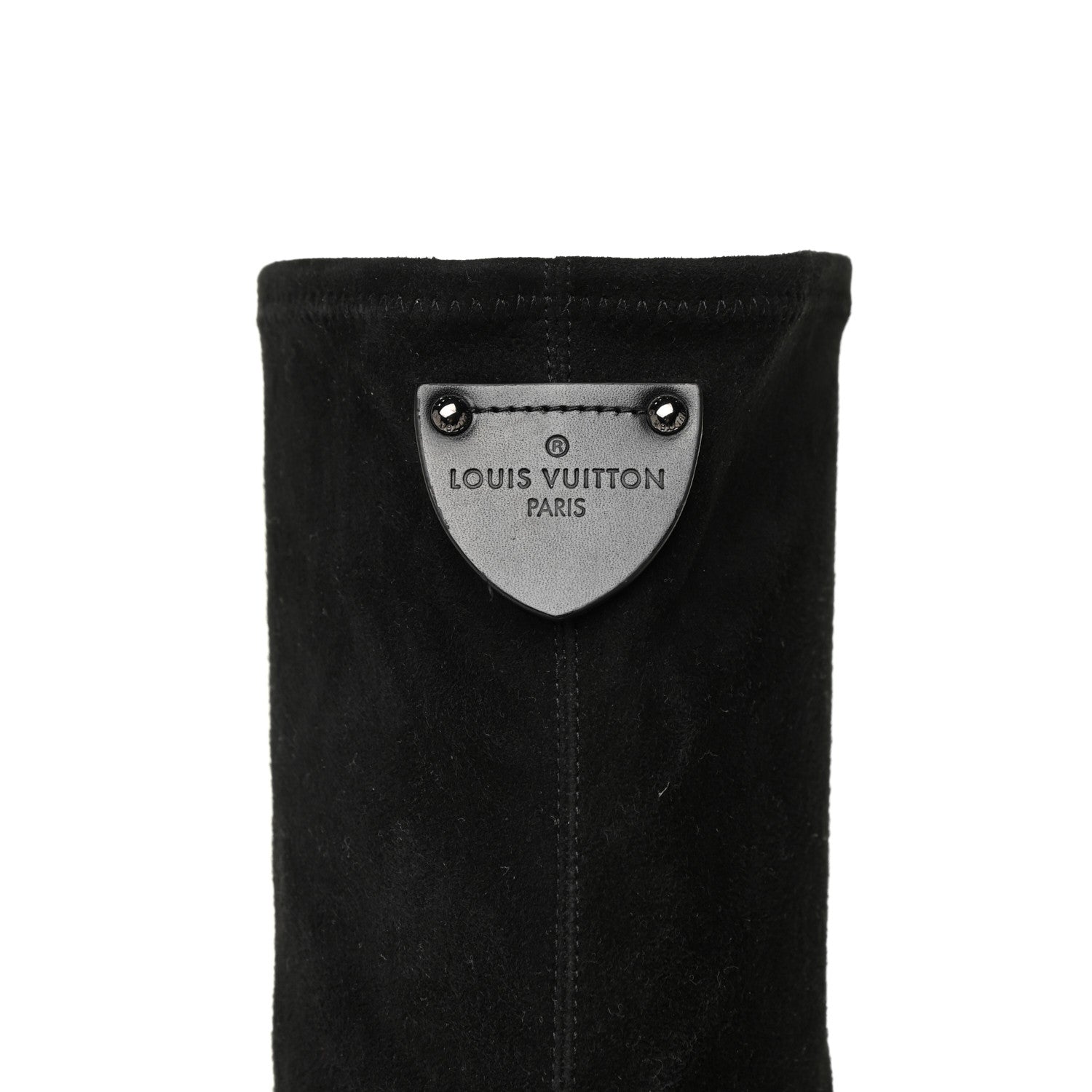 Louis Vuitton Suede Calfskin Monogram Podium Platform Thigh Boots 37 Black 13 of 13