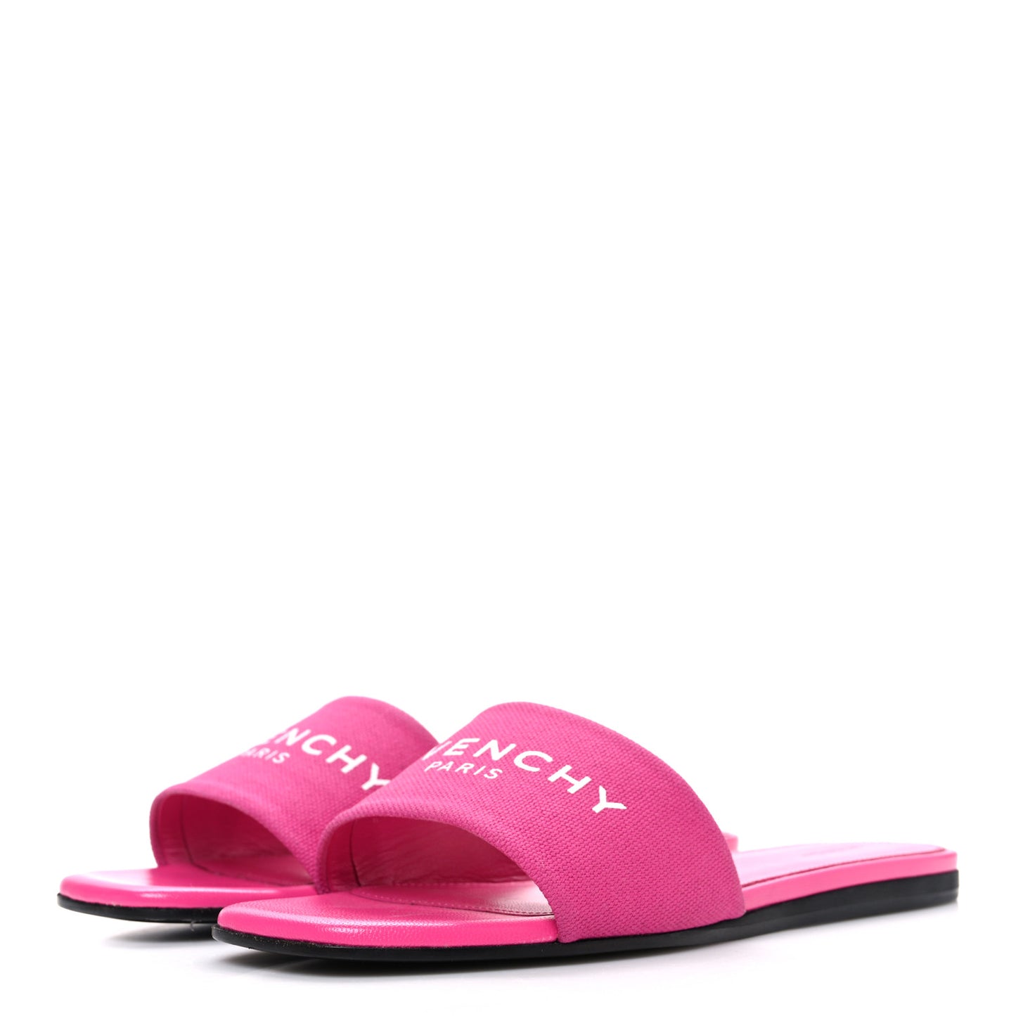 Canvas 4G Logo Mule Sandals 36 Neon Pink