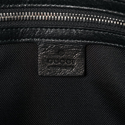 Gucci Fluffy Calfskin Morpheus Weekender Duffle Black 6 of 13