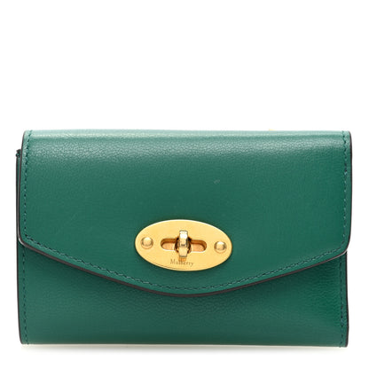 Mulberry Classic Grain Small Darley Wallet Green 1 of 7