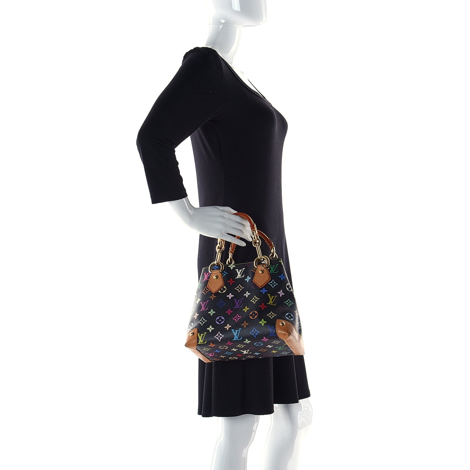 Louis Vuitton Monogram Multicolor Audra Black 2 of 9