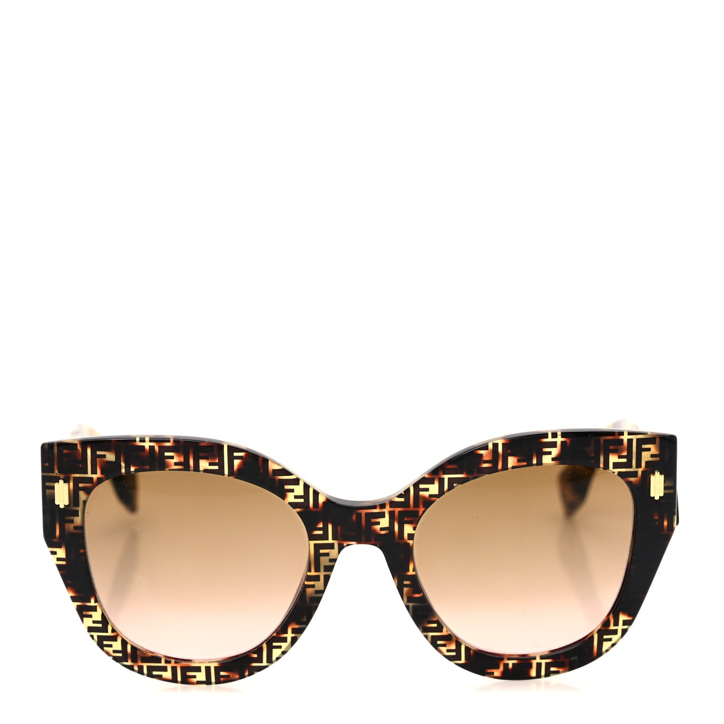 Acetate Fendi Roma Cat Eye Sunglasses FF 0435/S Havana