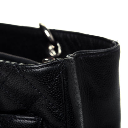 Chanel Caviar Quilted Grand Shopping Tote GST Navy Blue 14 of 25