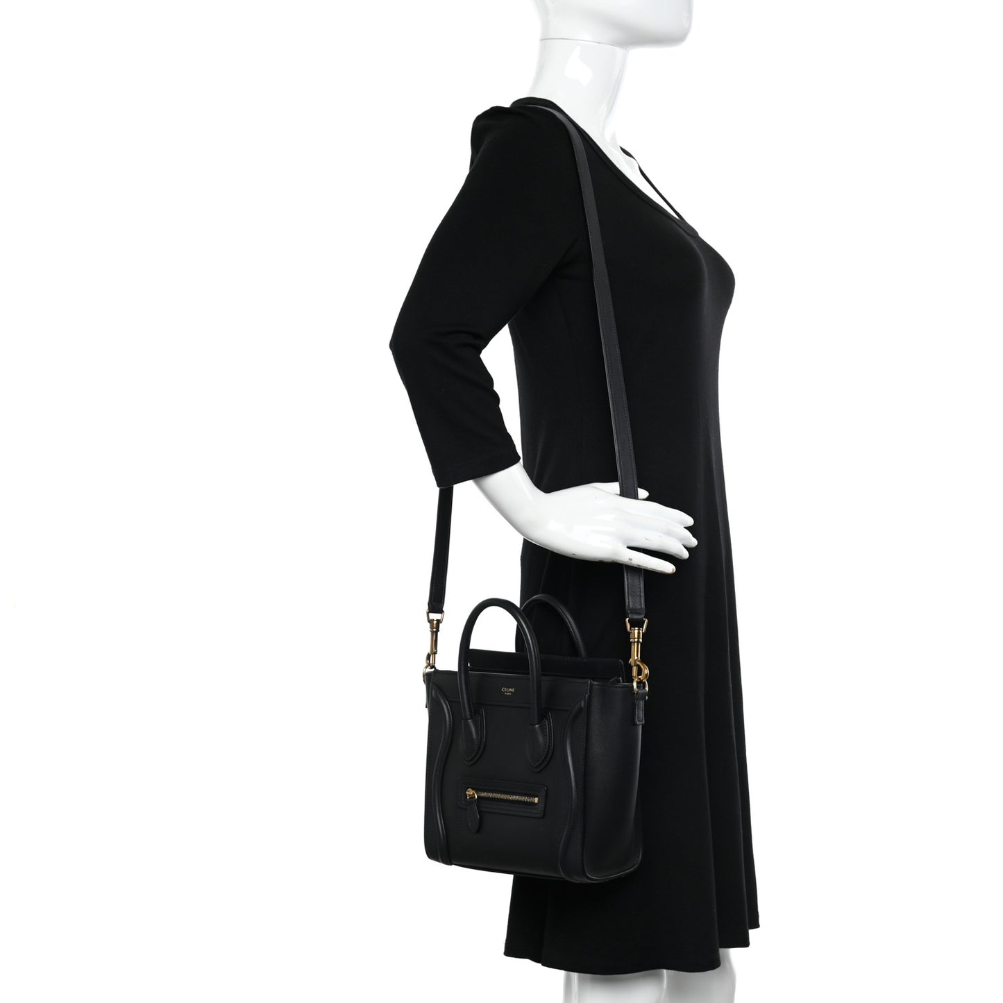 Smooth Calfskin Nano Luggage Black