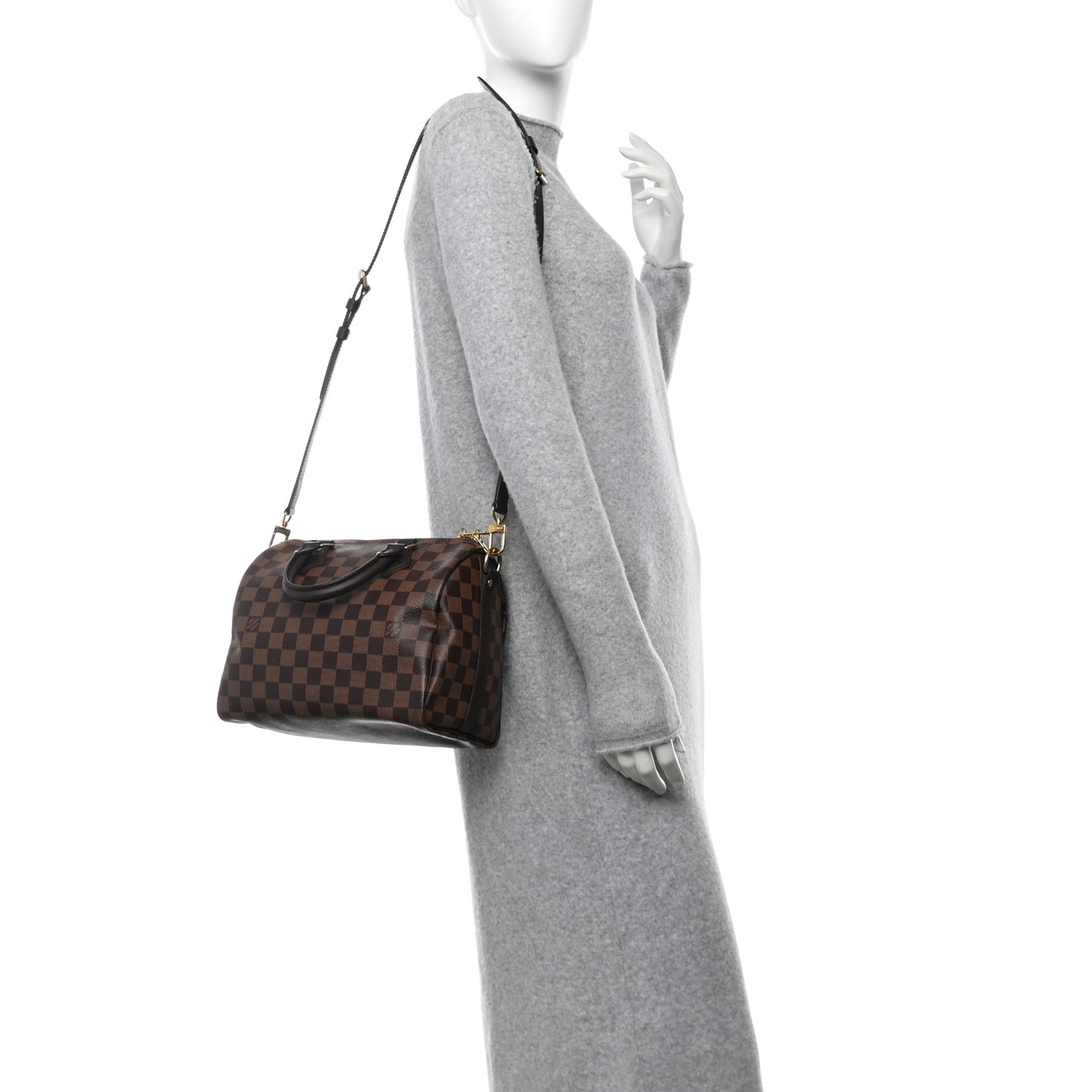 Damier Ebene Speedy Bandouliere 25