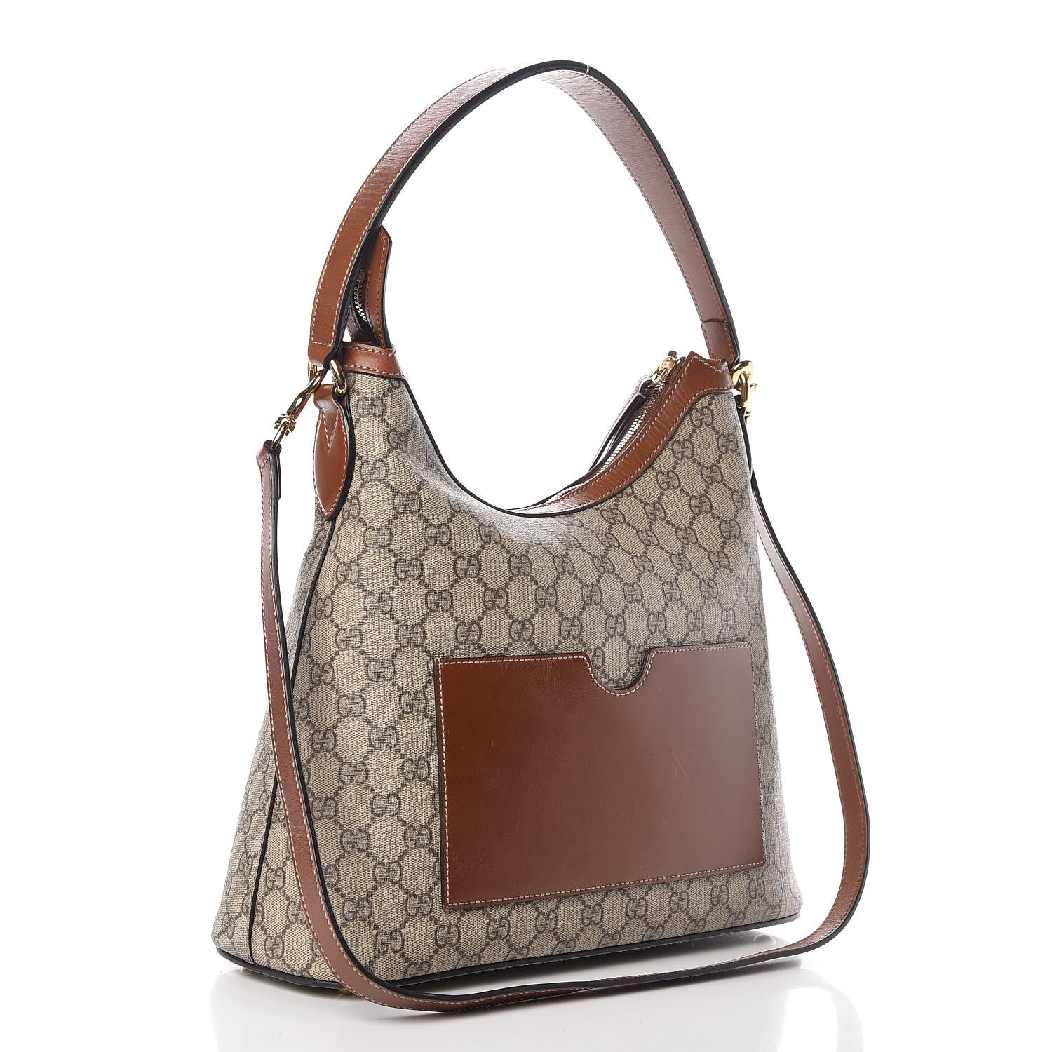 Gucci GG Supreme Monogram Linea A Hobo Brown 4 of 9