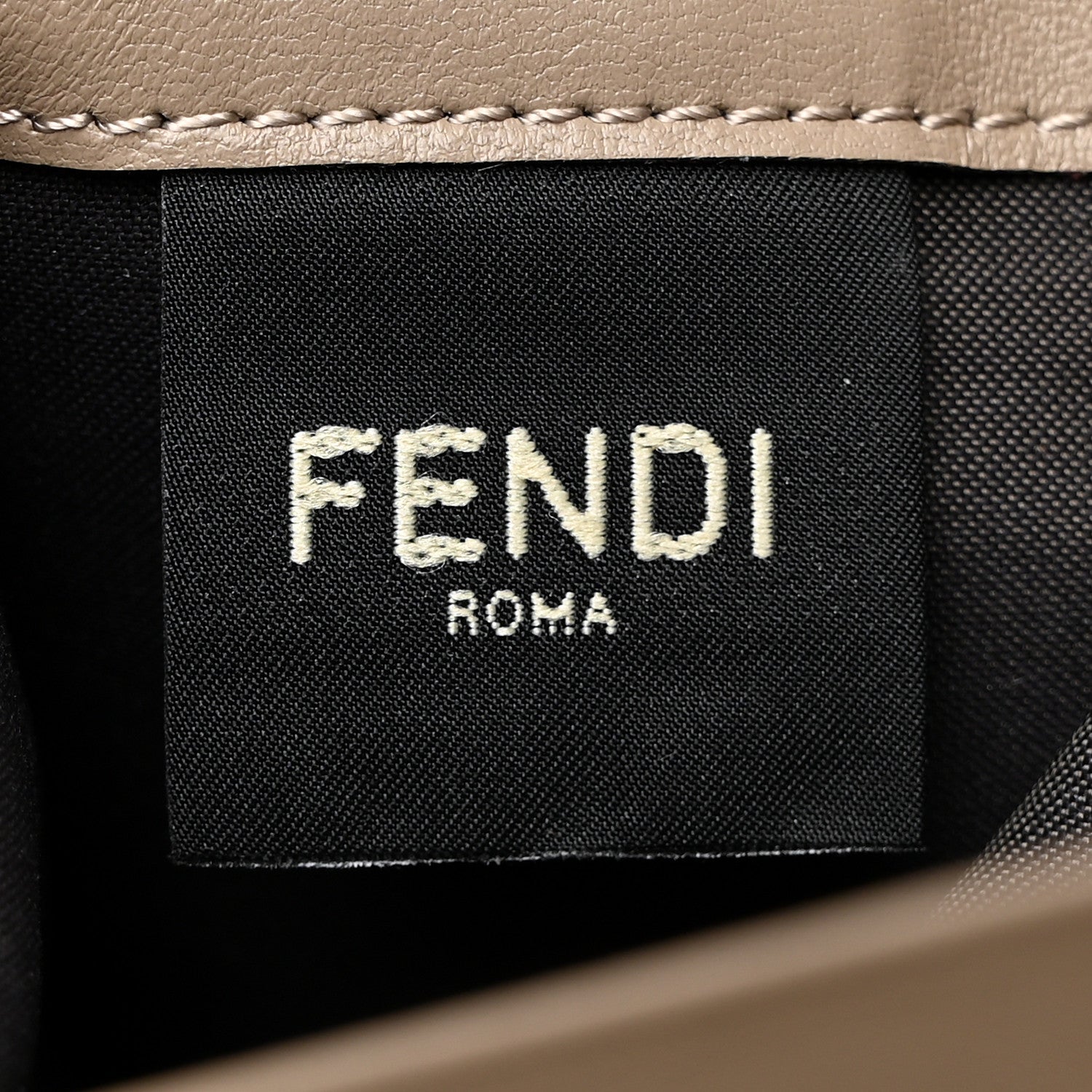 Fendi Nappa Matisse FF Embossed Continental Wallet On Chain Dove Gray 7 of 7