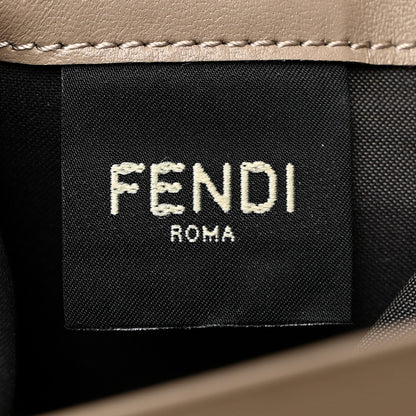 Fendi Nappa Matisse FF Embossed Continental Wallet On Chain Dove Gray 7 of 7