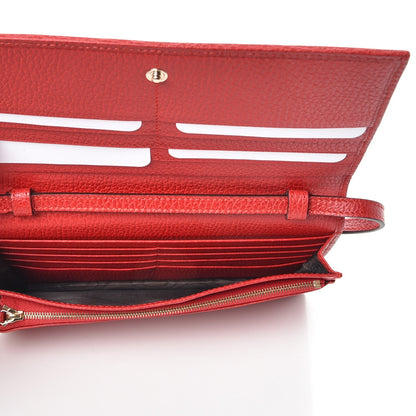 Gucci Dollar Calfskin Mini Swing Wallet Bag Red 6 of 9