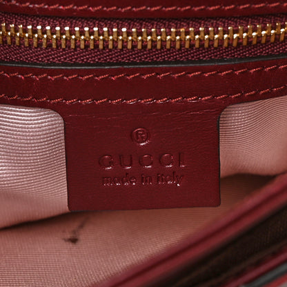 Gucci Suede Medium Arli Flap Shoulder Bag Vintage Bordeaux 6 of 10