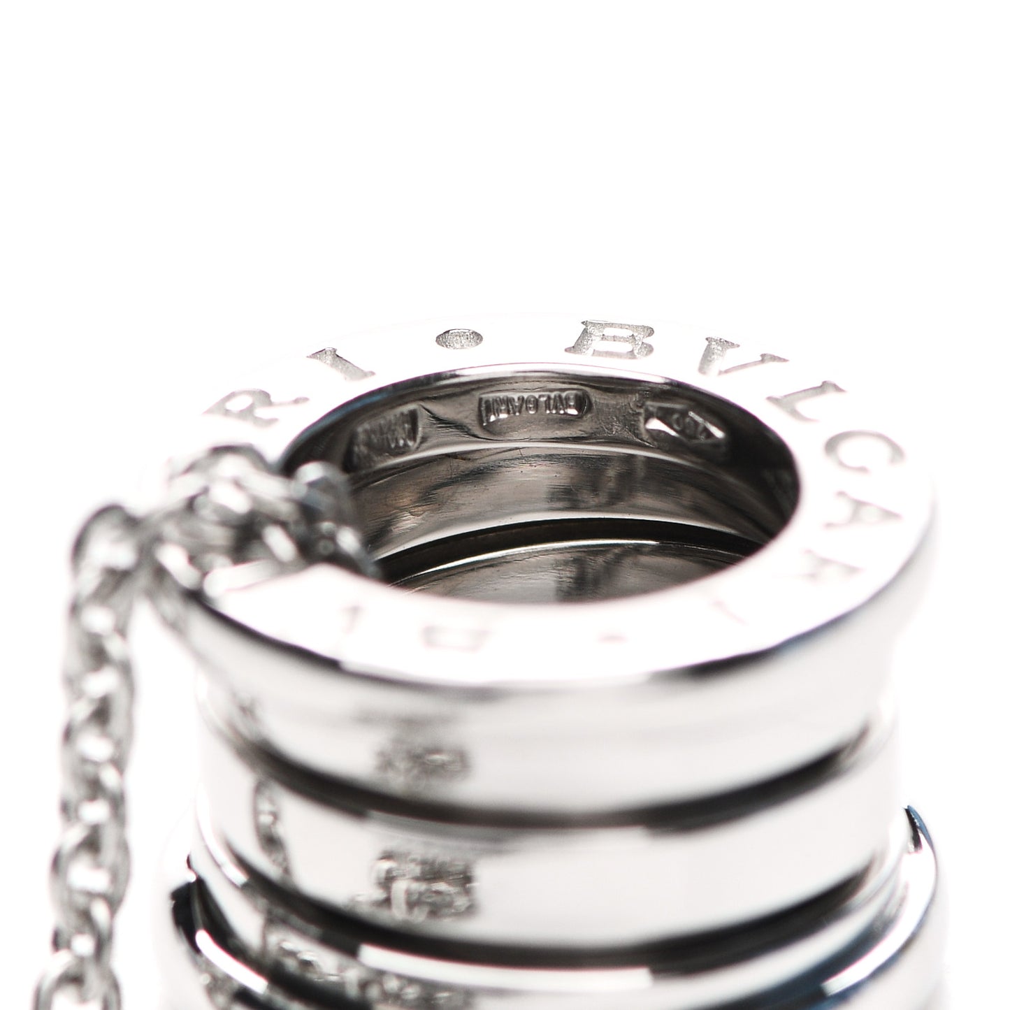 18K White Gold B.Zero1 Pendant Necklace