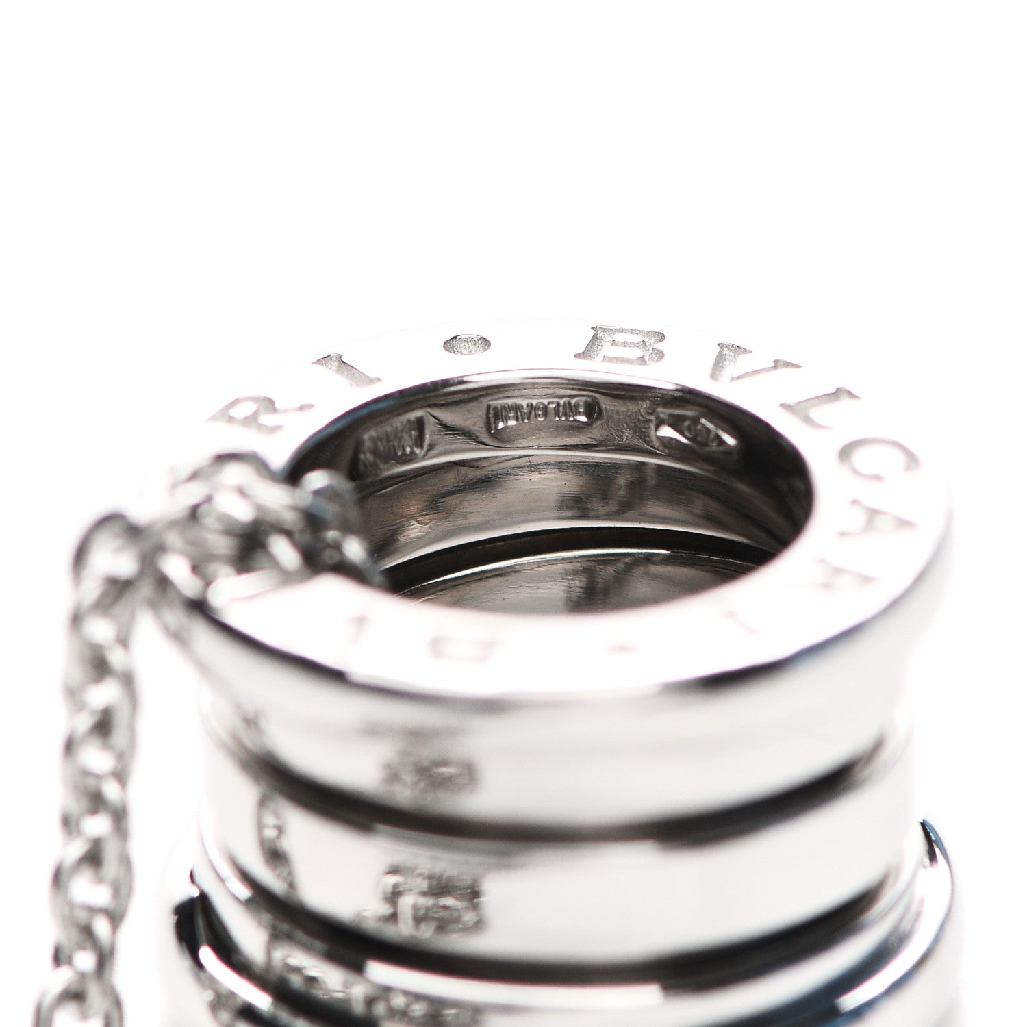 Bulgari 18K White Gold B.Zero1 Pendant Necklace 4 of 5