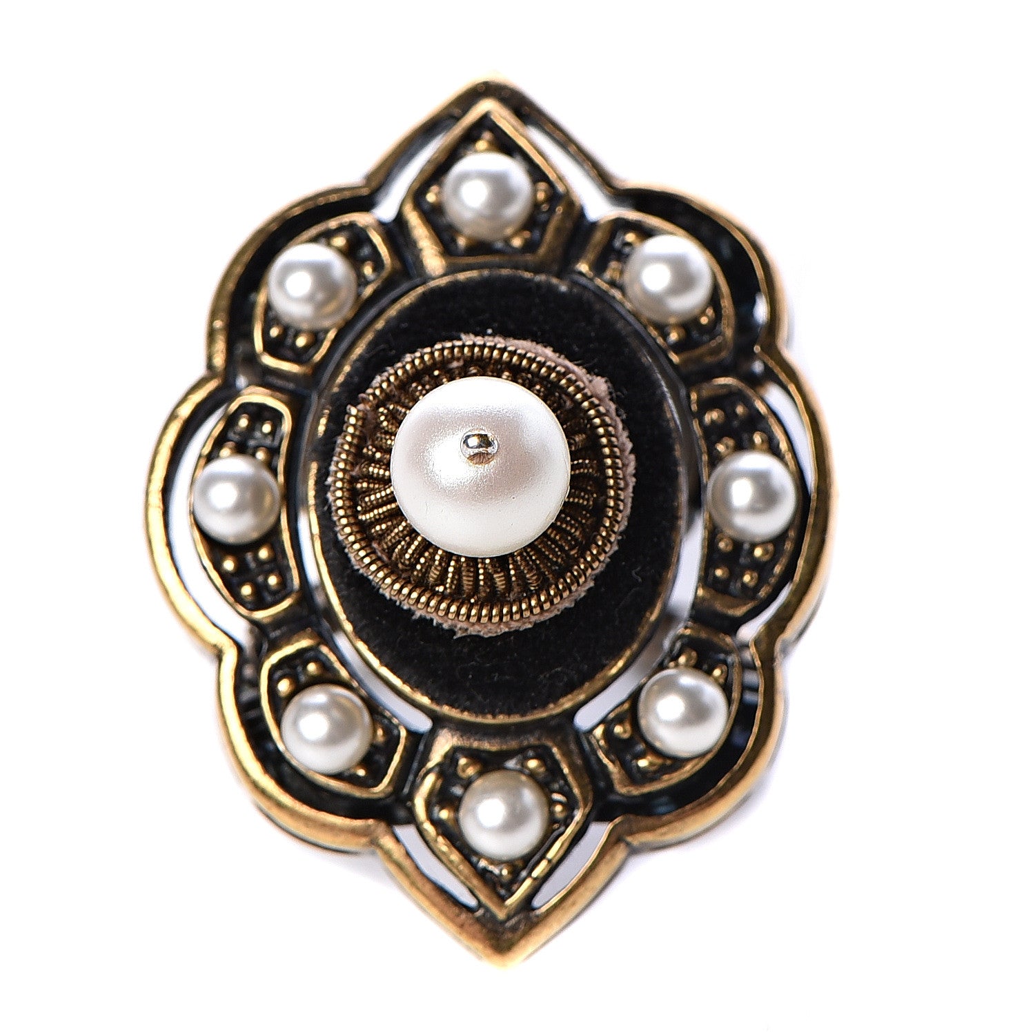 Gucci Metal Pincushion Motif Ring 13 1 of 5