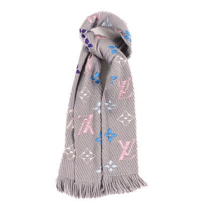 Louis Vuitton Wool Silk Logomania Shine Scarf Rainbow 1 of 4