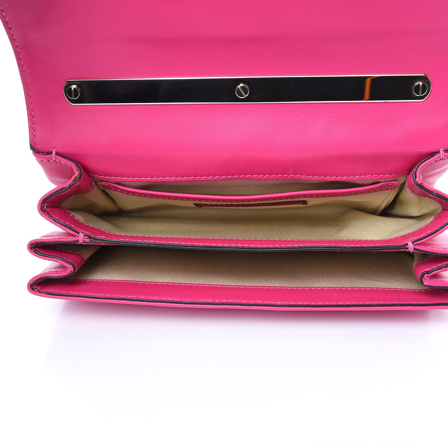 Calfskin Va Va Voom Shoulder Bag Pop Fuxia