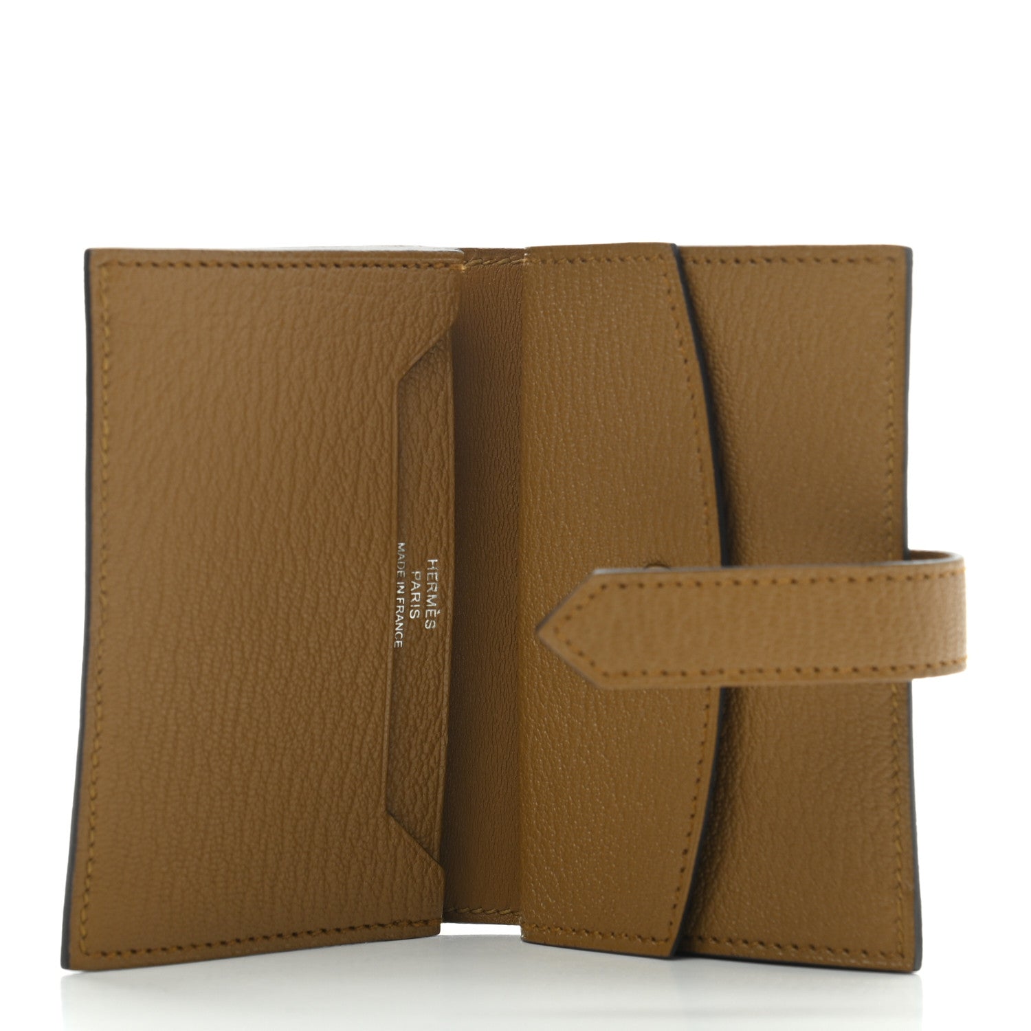 Hermes Chevre Mysore Mini Bearn Wallet Kraft 5 of 8