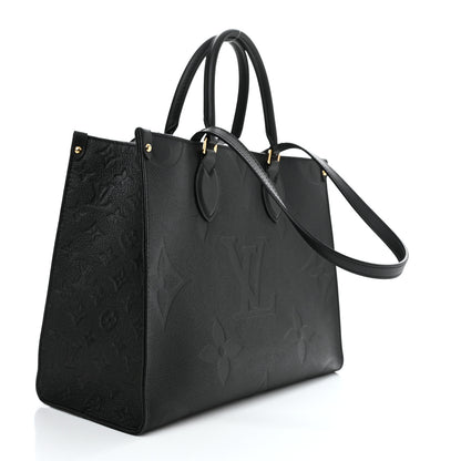 Louis Vuitton Empreinte Monogram Giant Onthego MM Black 3 of 10