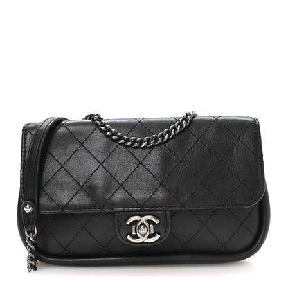Chanel Calfskin Stitched Medium CC Sellier Flap Black 1 of 13