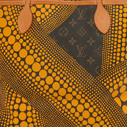 Louis Vuitton Monogram Kusama Waves Neverfull MM Yellow 8 of 10