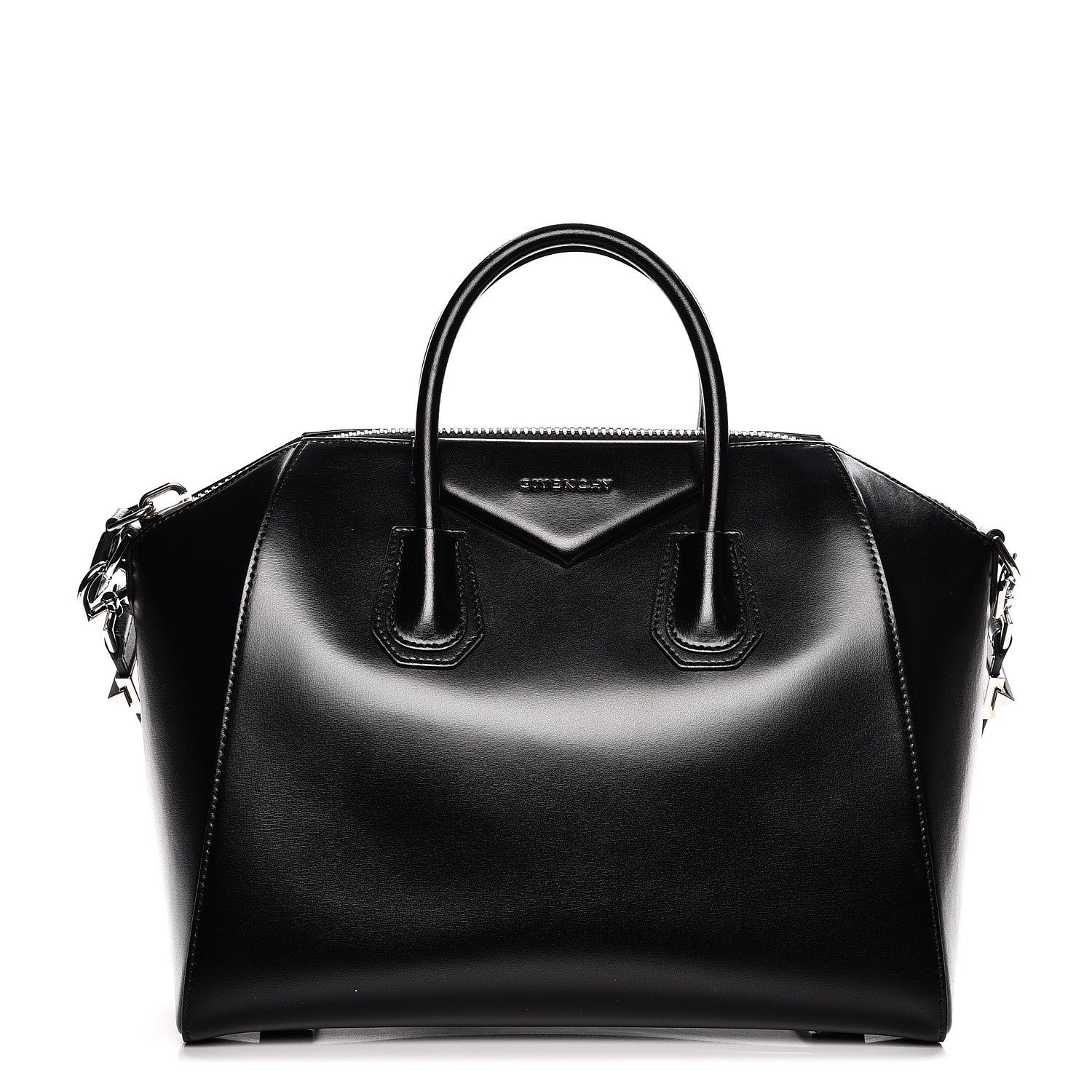 Givenchy Shiny Lord Calfskin Medium Antigona Black 1 of 18
