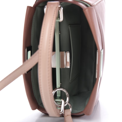Fendi Nappa Colorblock Mini Peekaboo Iconic Satchel English Rose Plaster Oxigen 5 of 9
