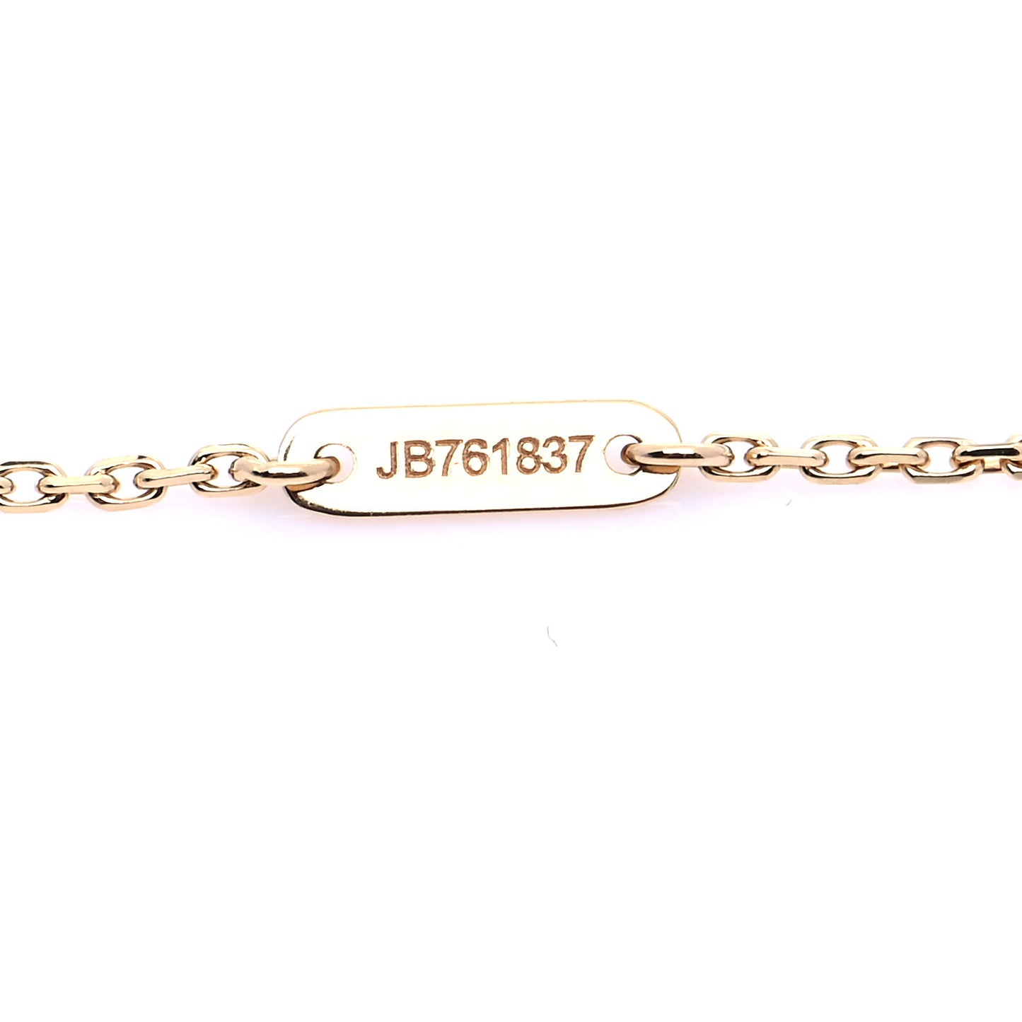 18K Yellow Gold Mother of Pearl Sweet Alhambra Pendant Necklace