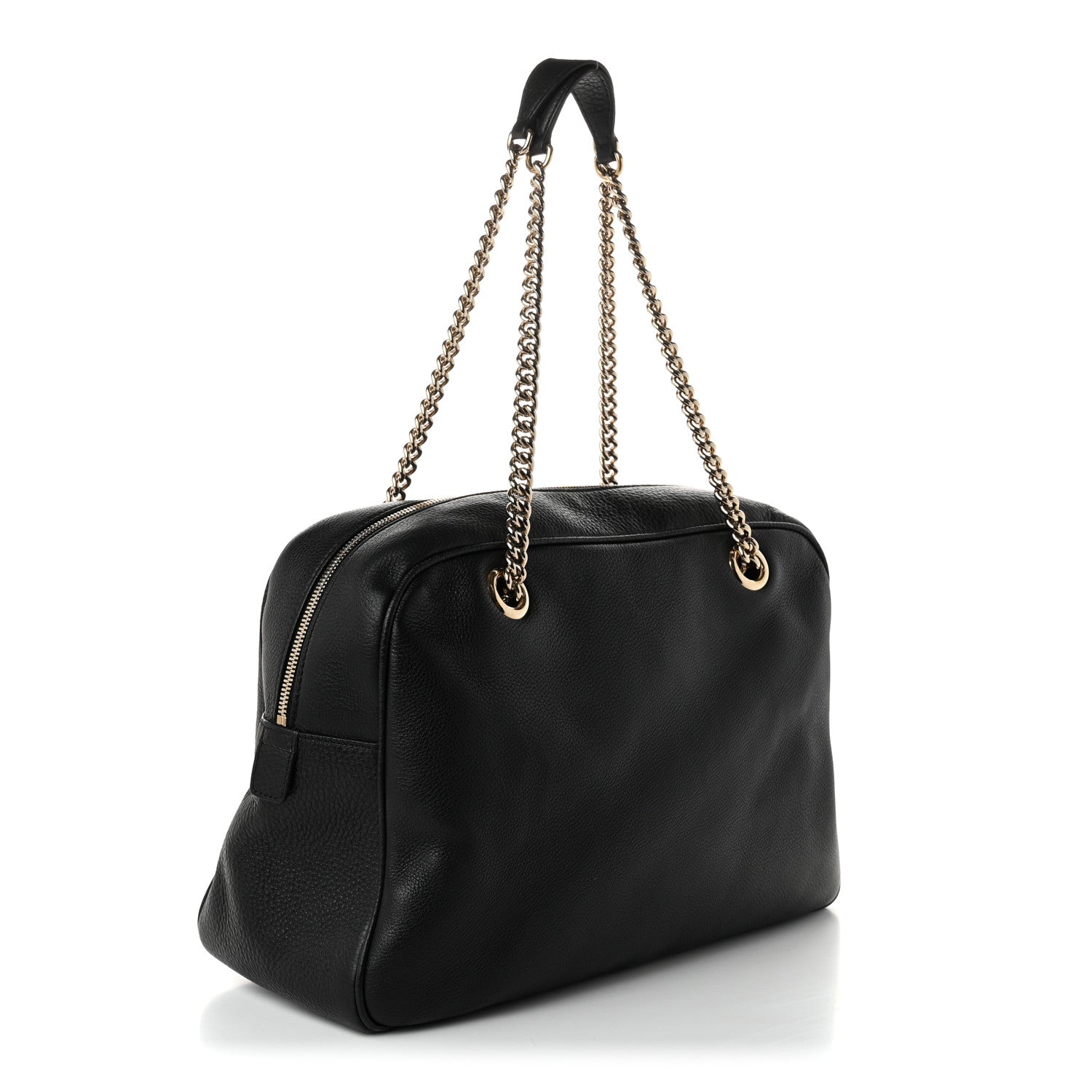 Gucci Pebbled Calfskin Medium Soho Bowler Black 3 of 10