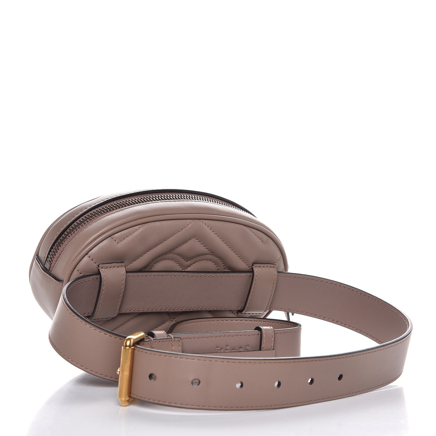 Gucci Calfskin Matelasse GG Marmont Belt Bag 95 38 Porcelain Rose 3 of 9