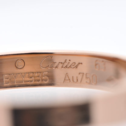 Cartier 18K Pink Gold 3.5mm LOVE Wedding Band Ring 63 10.25 4 of 5