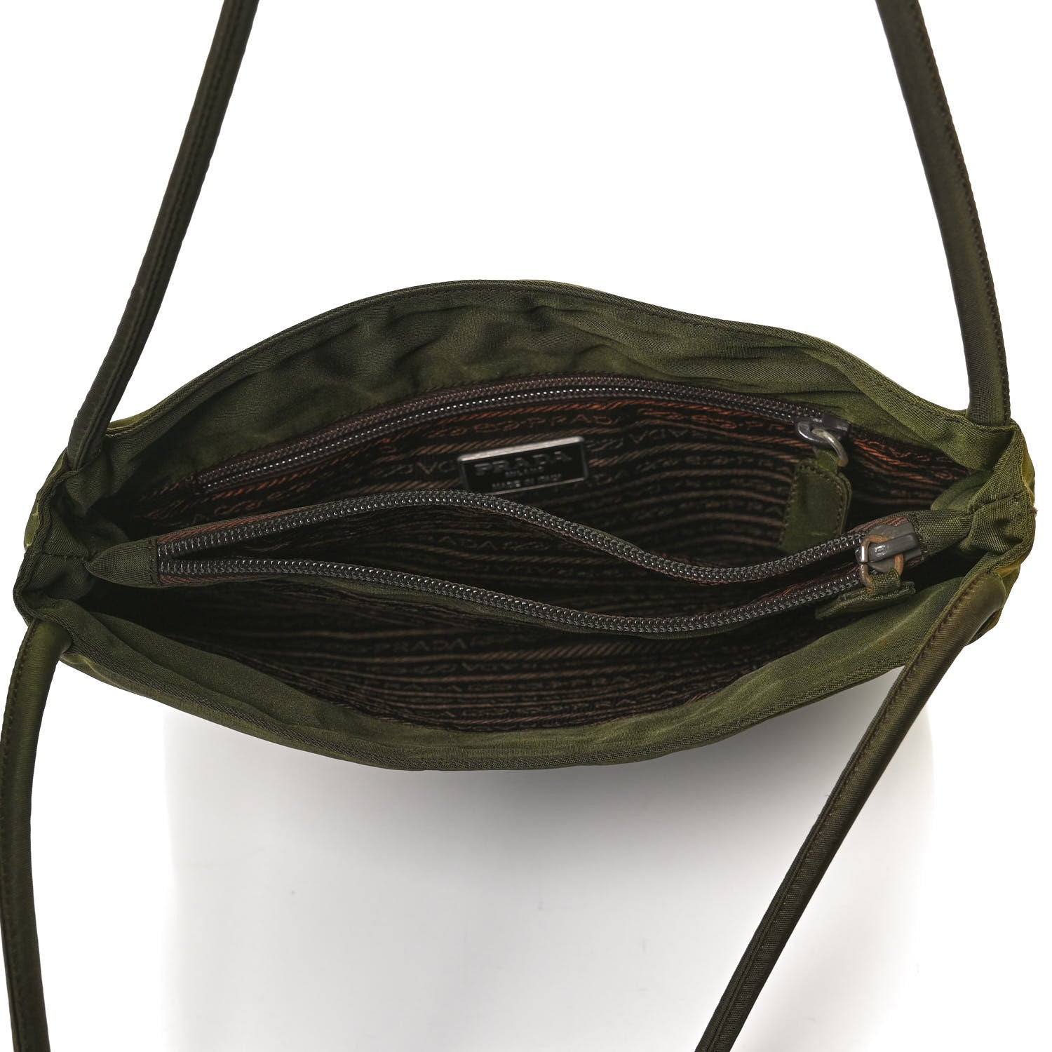 Prada Nylon Vela Shoulder Bag Mimetico 5 of 10