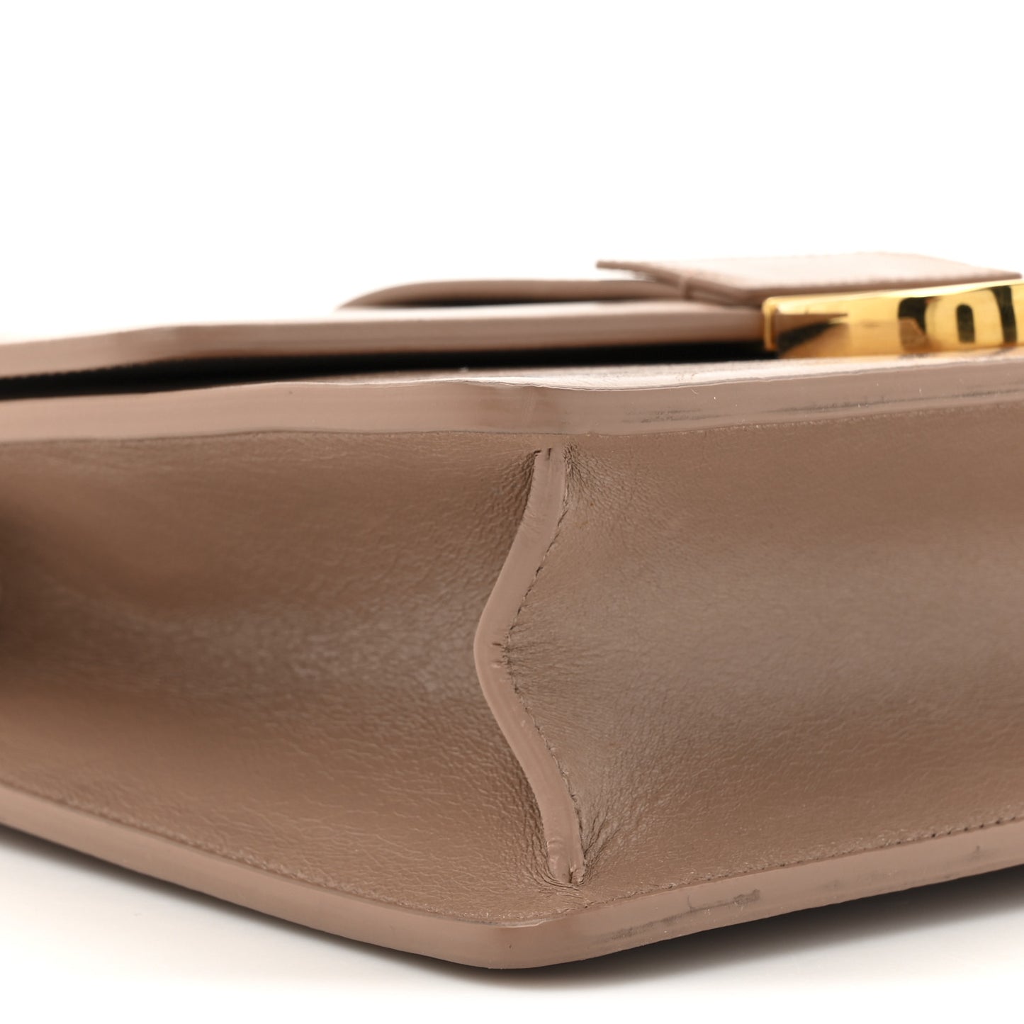 Shiny Crinkled Lambskin 30 Montaigne Flap Bag Fard