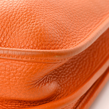 Hermes Taurillon Clemence Evelyne III PM Orange 11 of 16