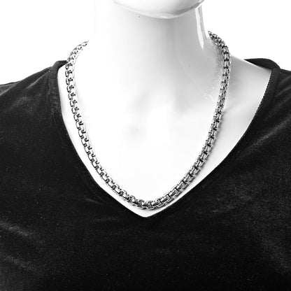 David Yurman Sterling Silver 8mm Box Chain Necklace 2 of 4