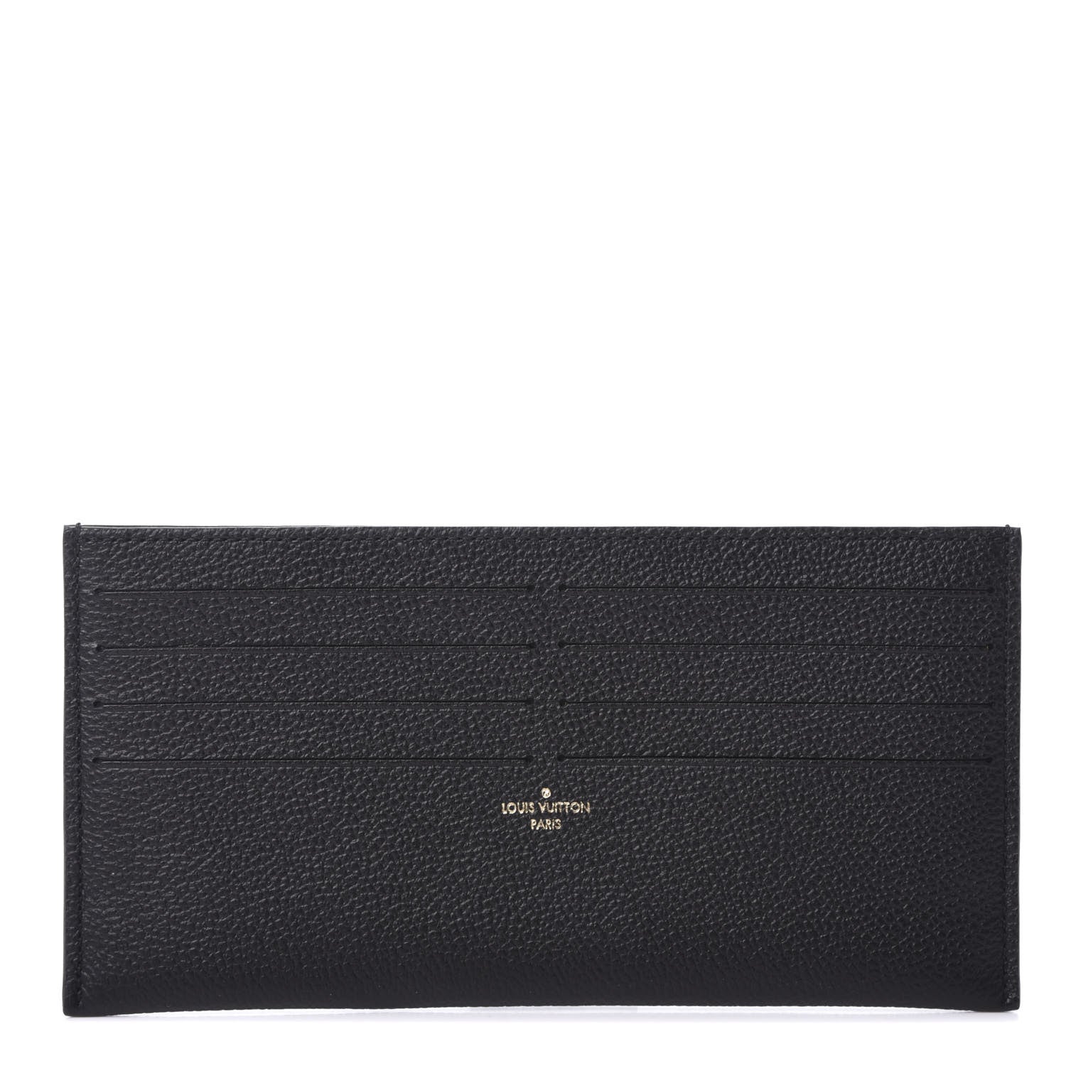 Louis Vuitton Calfskin Felicie Chain Wallet Card Holder Insert Black 1 of 6