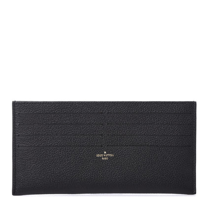 Louis Vuitton Calfskin Felicie Chain Wallet Card Holder Insert Black 1 of 6