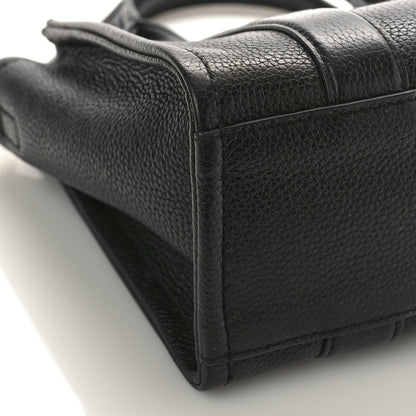 Marc Jacobs Grained Calfskin Small The Tote Bag Black 7 of 8