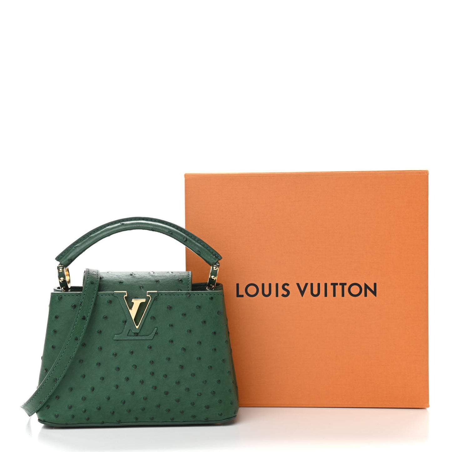 Ostrich Capucines Mini Mint