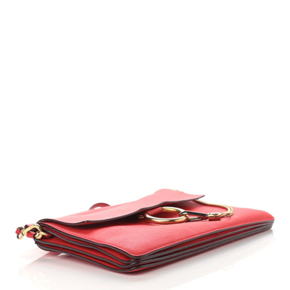 Chloe Calfskin Medium Faye Shoulder Bag Red 3 of 12