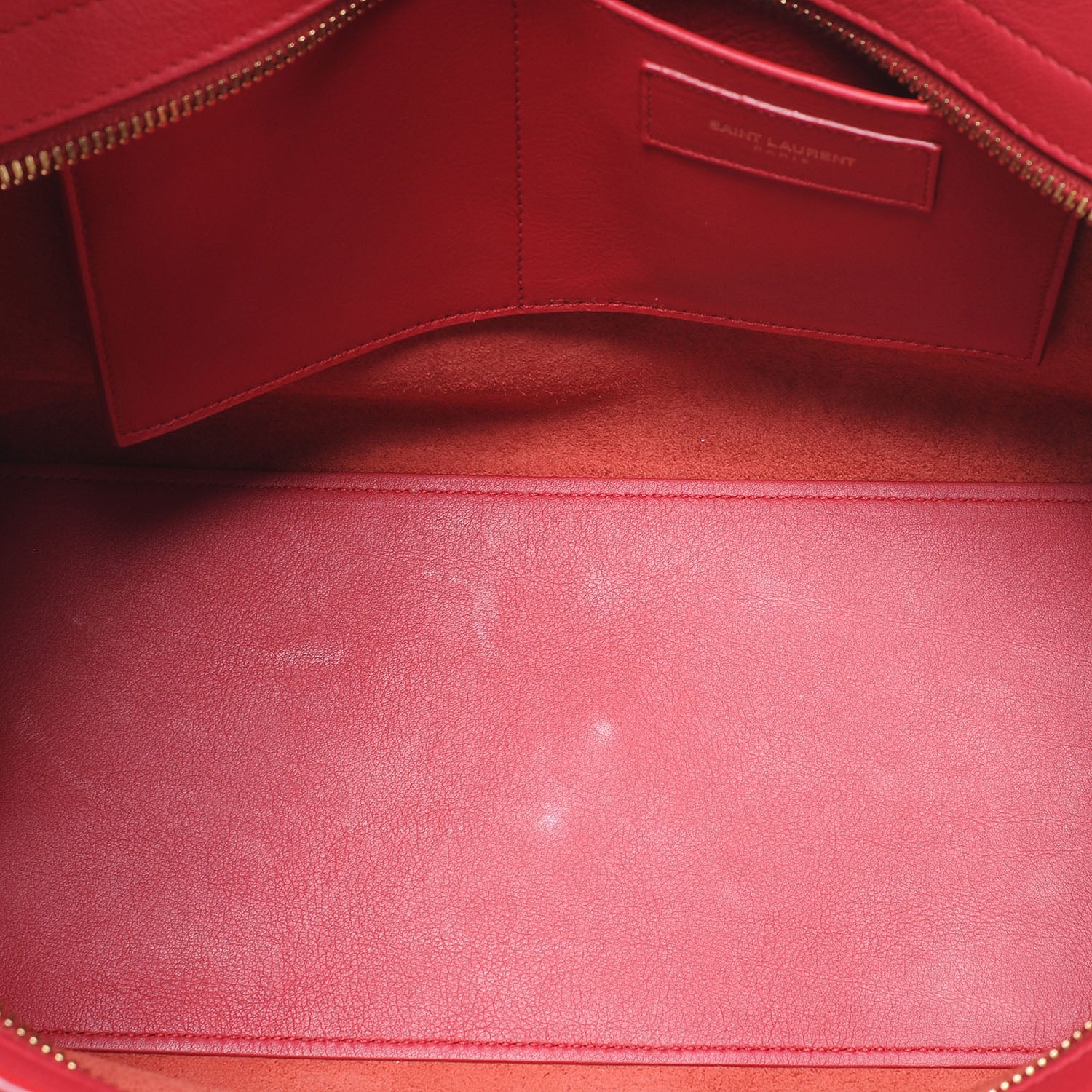 Saint Laurent Leather Small Classic Y Cabas Red 6 of 8