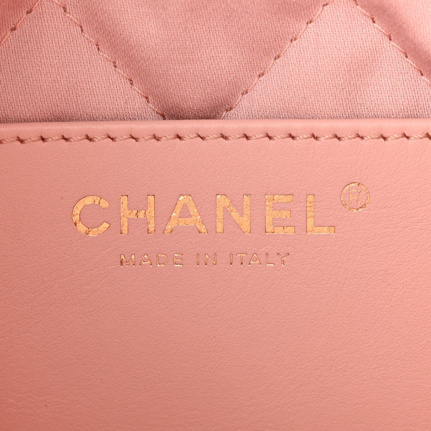 Chanel Shiny Calfskin Quilted Mini Chanel 22 Light Pink 6 of 11