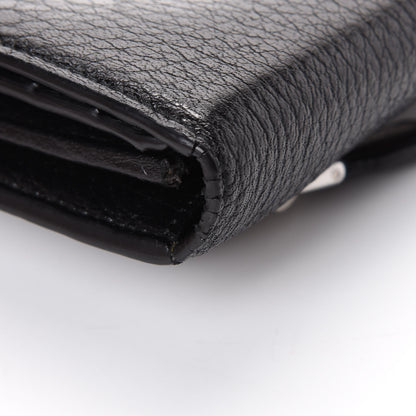 Prada Vitello Daino Continental Flap Wallet Black 9 of 11