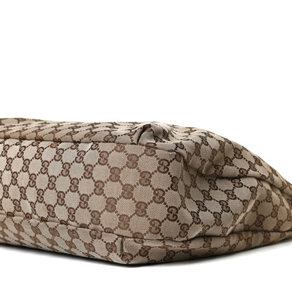 Gucci Monogram Large New Ladies Web Hobo Dark Brown 11 of 16