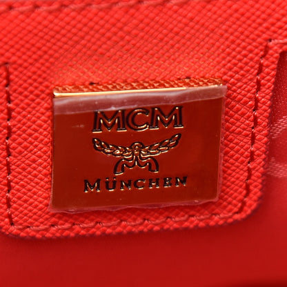 MCM Saffiano Nuovo Tote Hot Coral 6 of 9