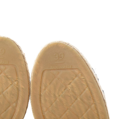 Chanel Lambskin CC Espadrilles 39 Black 6 of 11